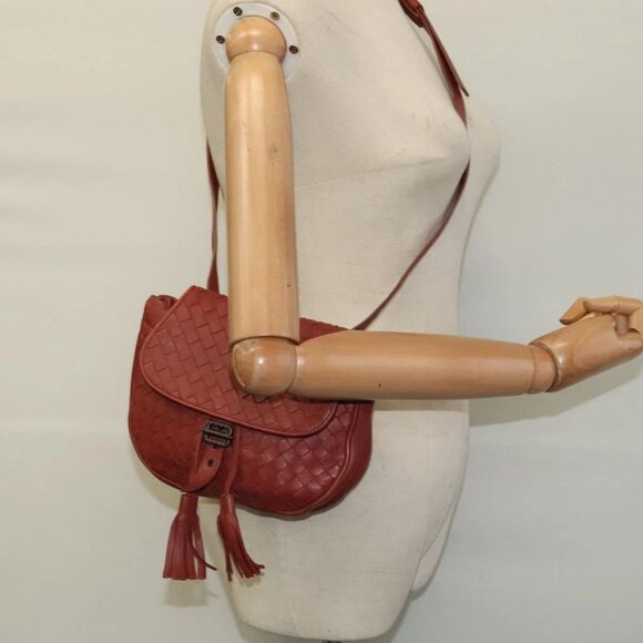 BOTTEGA VENETA INTRECCIATO Waist bag Leather Brown Auth - Picture 1 of 13